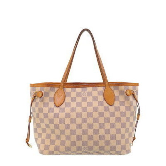 Louis Vuitton Damier Azur White Neverfull PM Tote Bag - Picture 1 of 8